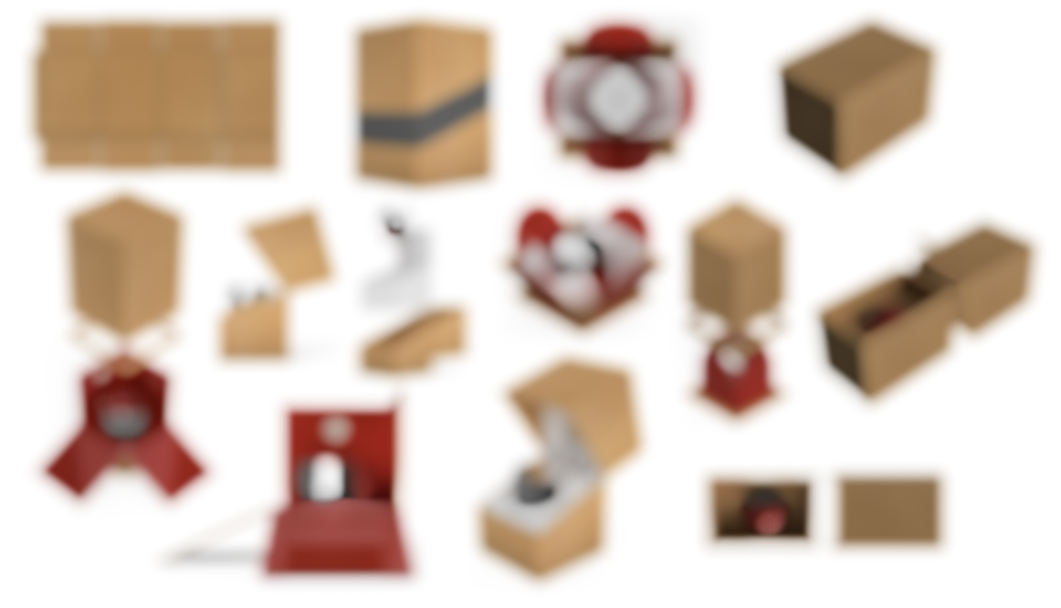 Final packaging prototypes lined up for review